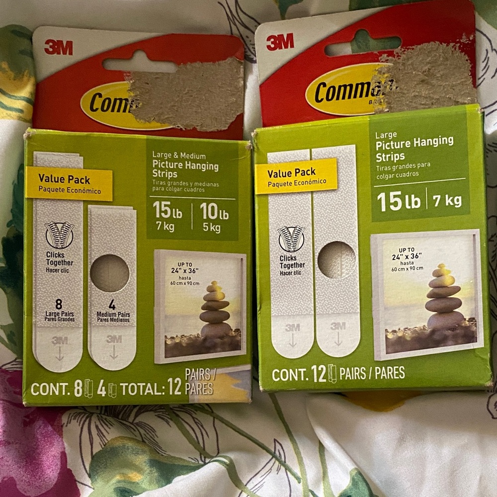 3M Command Picture Hanging Strips Value Pack